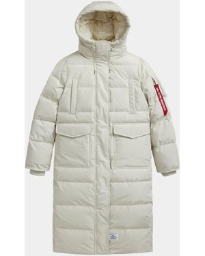 Alpha Industries Sierra Long Puffer Parka Womens - White