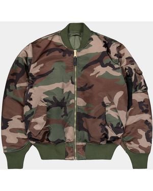 Alpha Industries Ma-1 Base Flight Jacket Camo - Multicolor