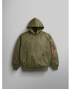 Alpha Industries Pull-over Ma-1 Jacket Hoodie - Green