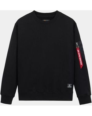 Alpha Industries Utility Pocket Crewneck - Black