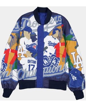 Alpha Industries Complexcon X Los Angeles Dodgers X New Era X Alpha L-2b Bomber Jacket - Blue