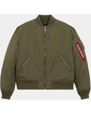 Alpha Industries Ma-1 Oxford Bomber Jacket Womens - Green