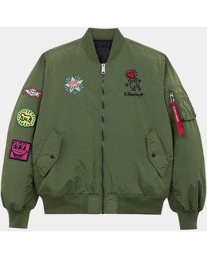 Keith Haring X Alpha Ma-1 All Reversible - Green