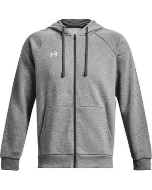 Under Armour Rival Fleece Full-Zip Hoodie - Grey