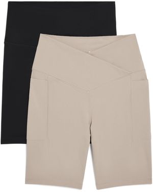 Danskin 2-pack 7" Active Bike Shorts - Black