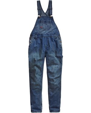Dickies Womens Boyfriend Bib Overall - Blue