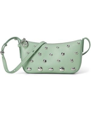 Kate Spade Halo Studded Fine Grain Leather Crossbody - Green