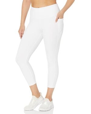 Danskin Curved Contour Capri Leggings - White
