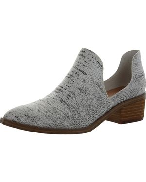 Chinese Laundry Women's Fortune Ankle Boot - D'Orsay Slip-On With Pointed Toe, Side Cutouts & Stacked Block Heel