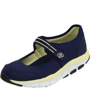 Skechers Sport Happy Sneaker,navy/yellow,8.5 M Us - Blue