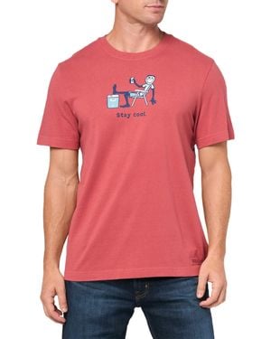 Life Is Good. Crusher Tee - Red