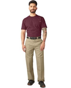 Dickies Loose Fit Double Knee Work Pants - Red