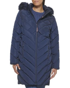 Tommy Hilfiger Womens Outerwear Jacket,navy,small - Blue