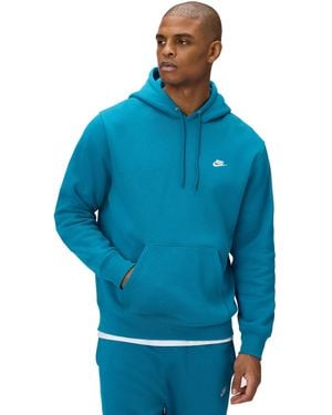 Nike Club Pullover Fleece Hoodie - Blue