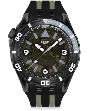 Swatch Casual Watch Black Bio-sourced Quartz Black Sea Nettle