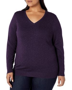 Amazon Essentials Regular-fit Lightweight Long-sleeve V-neck Sweater - Blue