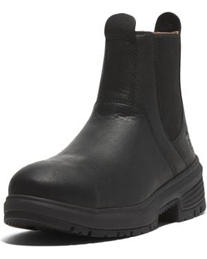Timberland Birchline Chelsea Composite Safety Toe Static Dissipative Industrial Work Boot - Black