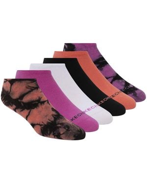 Skechers 6 Pack Non Terry No Show Socks - Meerkleurig