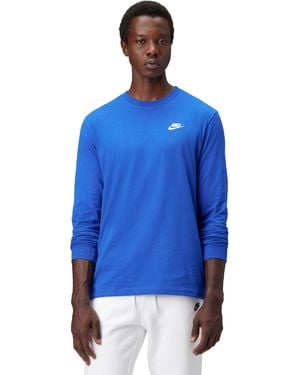 Nike Sportswear Club Long-sleeve T-shirt - Blue
