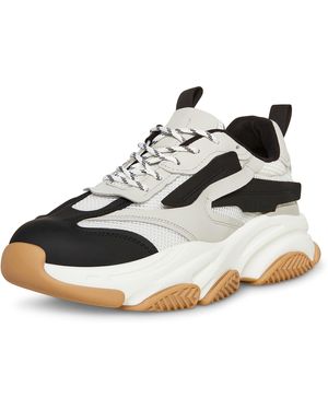 Steve Madden Possess Fashion Lace-up Trainer - Black