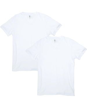 American Apparel Cvc V-neck T-shirt - White