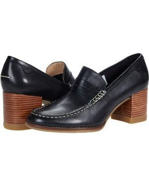 Sperry Top-Sider Seaport Penny Heel Leather Shoes 9.5 M (B) - Black