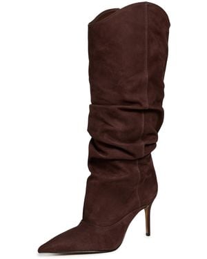 SCHUTZ SHOES Maryana Up Slouch Boots - Brown