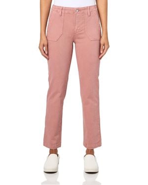 PAIGE Mayslie Straight Ankle - Pink