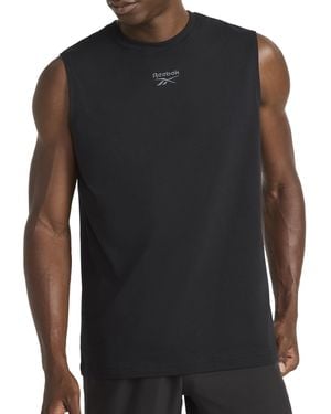 Reebok 's Legacy Sleeveless Crewneck Tank Top - Black