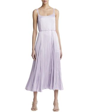 Vince Relaxed Crushed Slip Dress - Purple