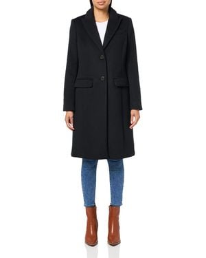 Brooks Brothers Woold Blend Long Coat - Black