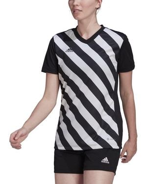 adidas Entrada 22 Graphic Jersey - Black