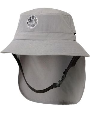 Rip Curl Upf 50+ Quick Dry Surf Hat With Removable Neck Flap - Grey