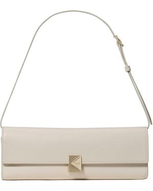 Kate Spade Deco Fine Grain Leather Soft Mini Shoulder - Natural