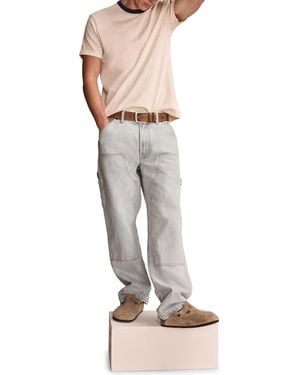 Lucky Brand Weekend Jersey Ringer Tee - Natural