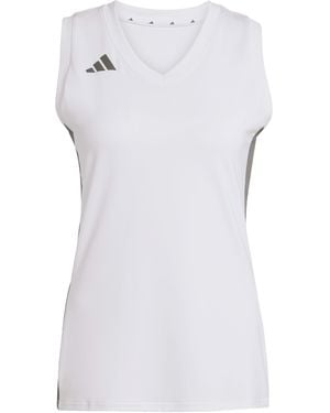 adidas Quickset Volleyball Sleeveless Jersey - White