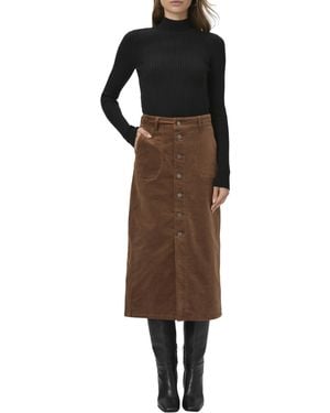 PAIGE Meadow Midi Skirt - Black