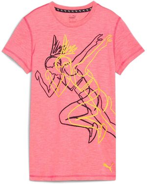 PUMA 's Graphic Fireglow T-shirt - Pink