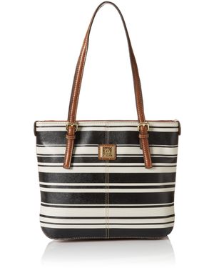 Anne Klein Fast Lane Tote Small Shoulder Bag white black Multi one Size Lyst