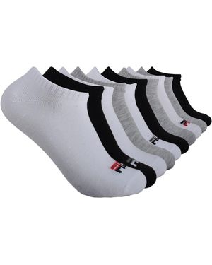 Fila Womens 10 Pack No Show Socks - Black