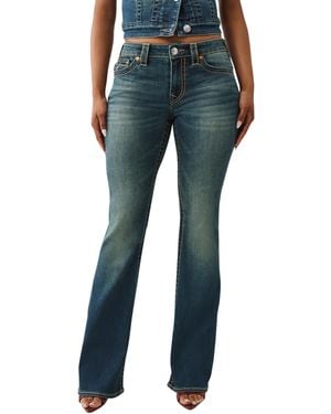 TRUE RELIGION Big T Signature Stitch & - Blau