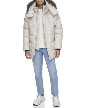 Andrew Marc Mid Length Down Jacket - Blue