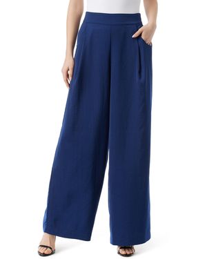 Jessica Simpson Winnie High Rise Elastic Waist Wide Leg Pant Standard - Blue