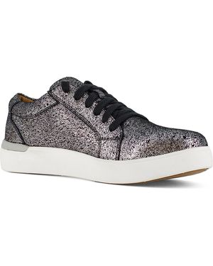 Rockport Work Rk472 Parissa Work Silver Platform Sneaker Construction Shoe - Black
