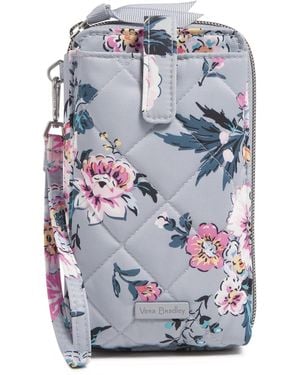 Vera Bradley Performance Twill Large Smartphone Wristlet With Rfid Protection - Gray