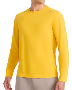 Reebok 's Volt Long Sleeve Crewneck T-shirt - Yellow