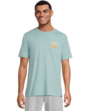 Hurley Divide Short Sleeve - Blue