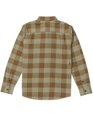 Volcom Caden Plaid Ls Mud Small - Green