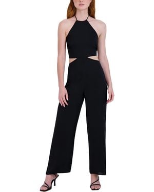 BCBGeneration Sleeveless Halter Neck Jumpsuit - Black