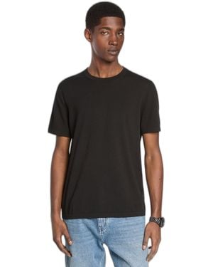 Michael Kors Short Sleeve Jersey Cotton Crewneck - Black